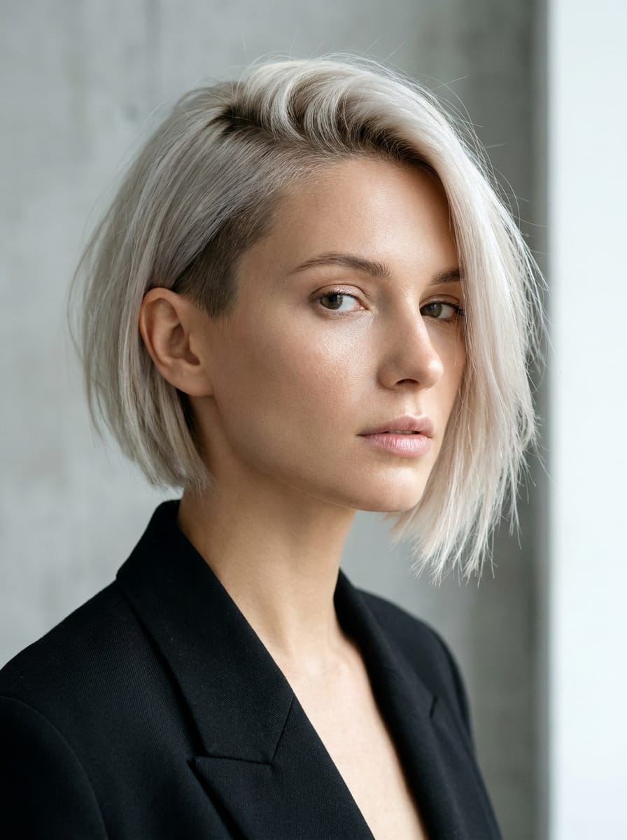 Asymmetrischer kurzer Bob - Freche kurze Bob Frisuren